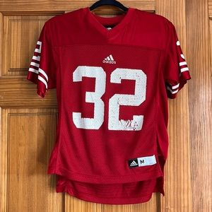 Kids Adidas Wisconsin Football Jersey